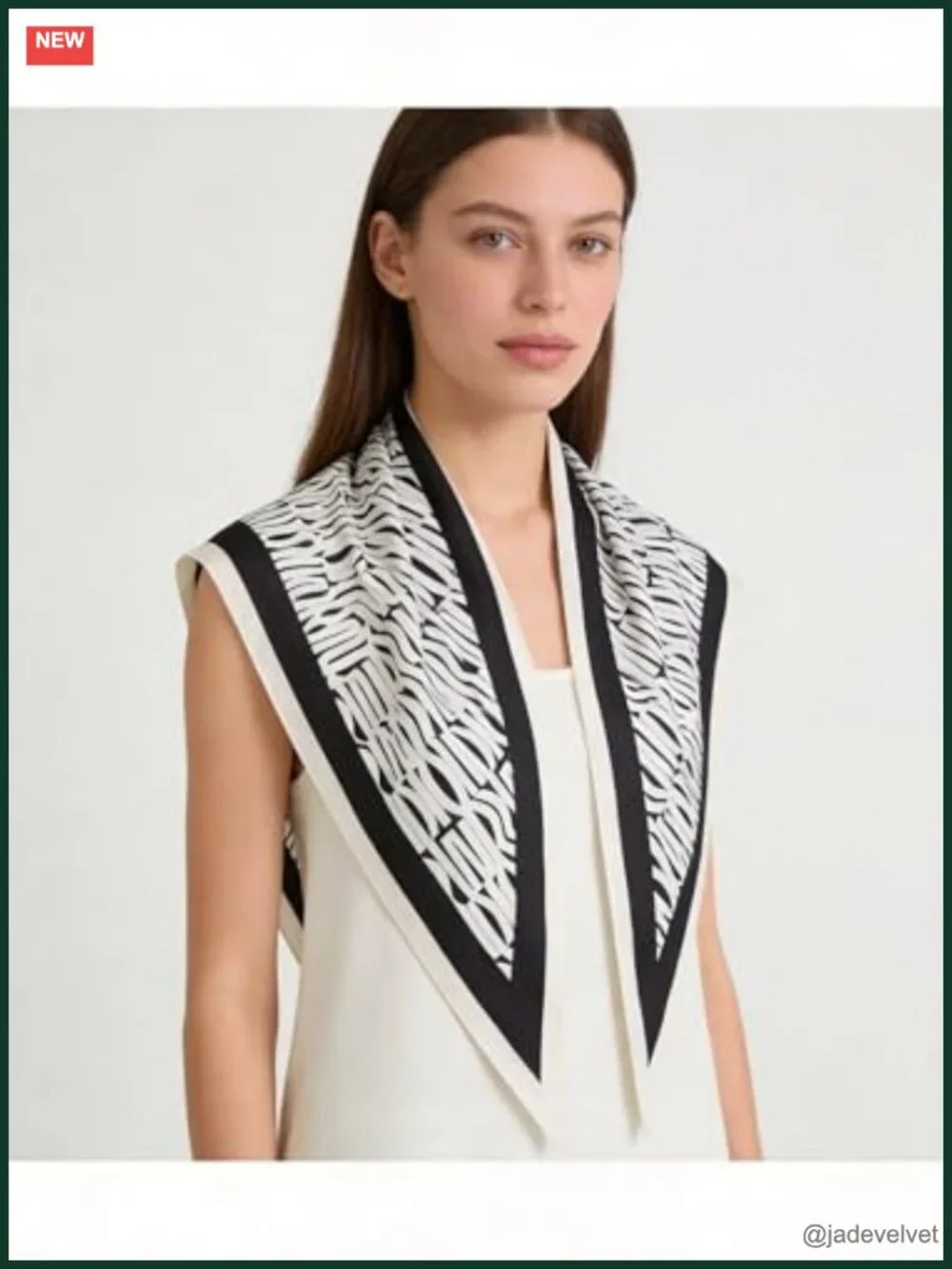 Lightweight Silk-Feel Triangle Scarf Head Neck Hair Bandana Evening Wrap